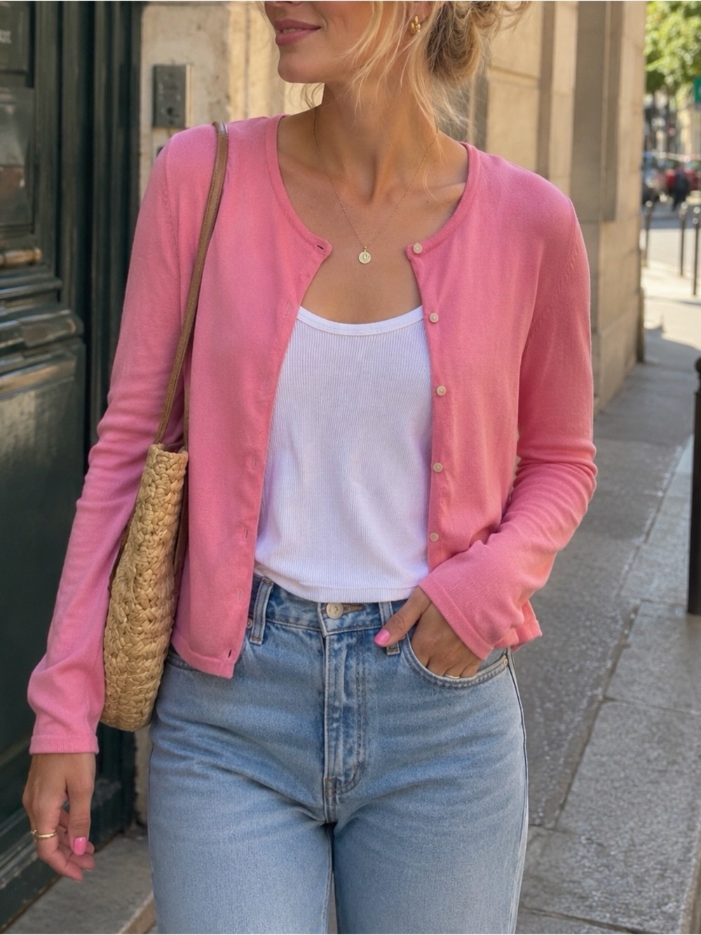 Lilly Pulitzer Bubblegum Rose Pink Cotton Sweater